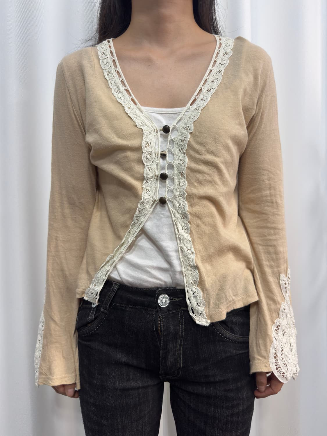 fairy crochet detail cardigan 상품이미지1