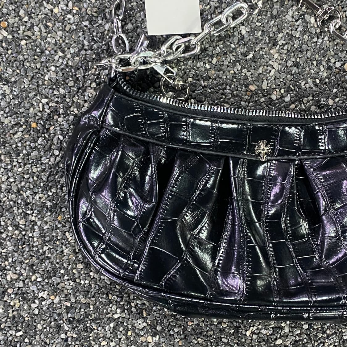 빈티지 y2k 레더 키링 숄더백 B3308 상품이미지2