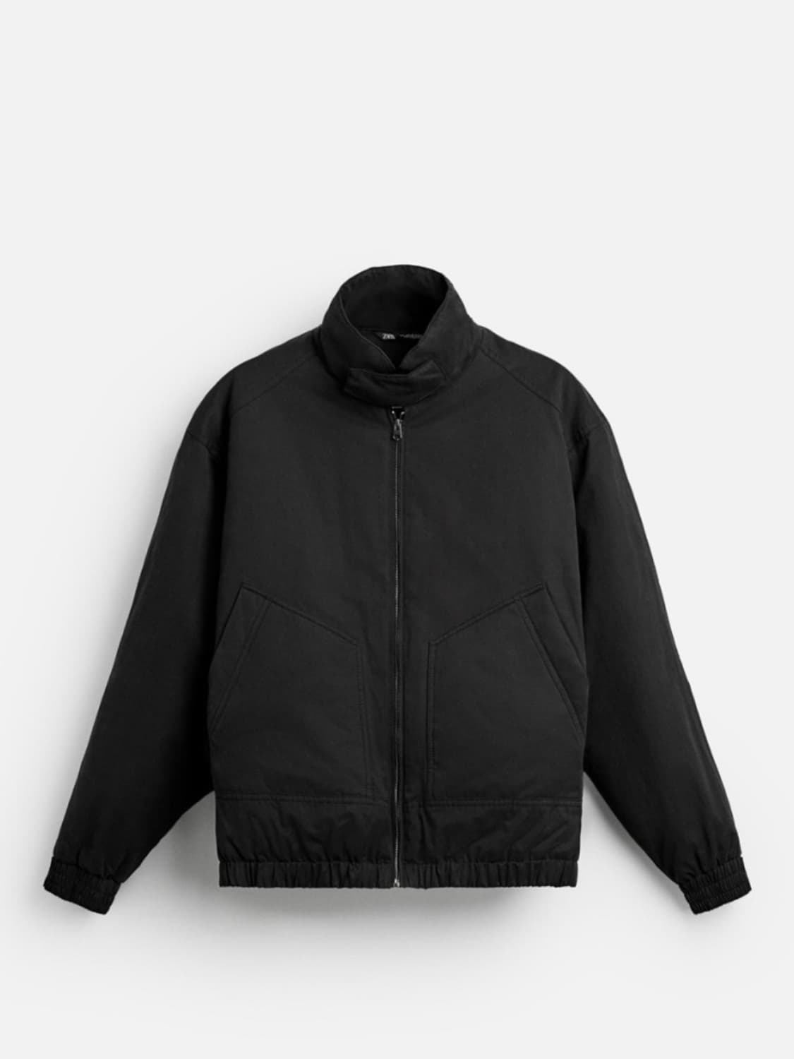 [M] 자라 패딩 보트 점퍼 블랙 상품이미지3