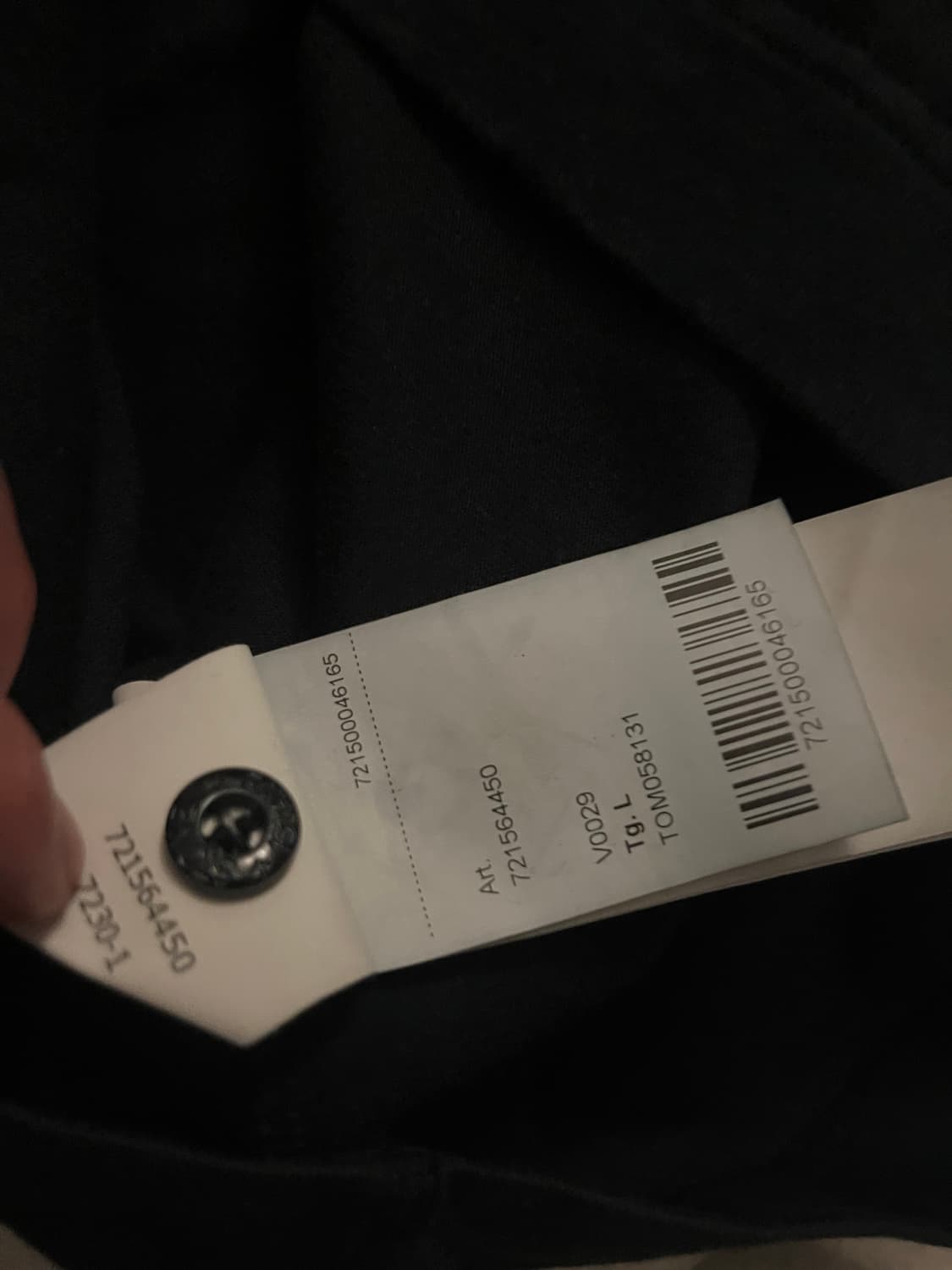 스톤아일랜드 맨투맨 검정 무하자 신품급 상품이미지5