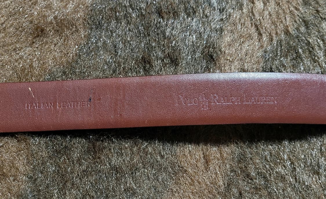 폴로 랄프로렌 남성용 다크 브라운 가죽벨트 상품이미지8