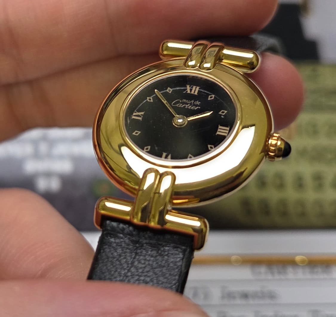 까르띠에 머스트드 꼴리제 오리지널 블랙다이얼 쿼츠 여성용 (감정서 포함) 상품이미지7