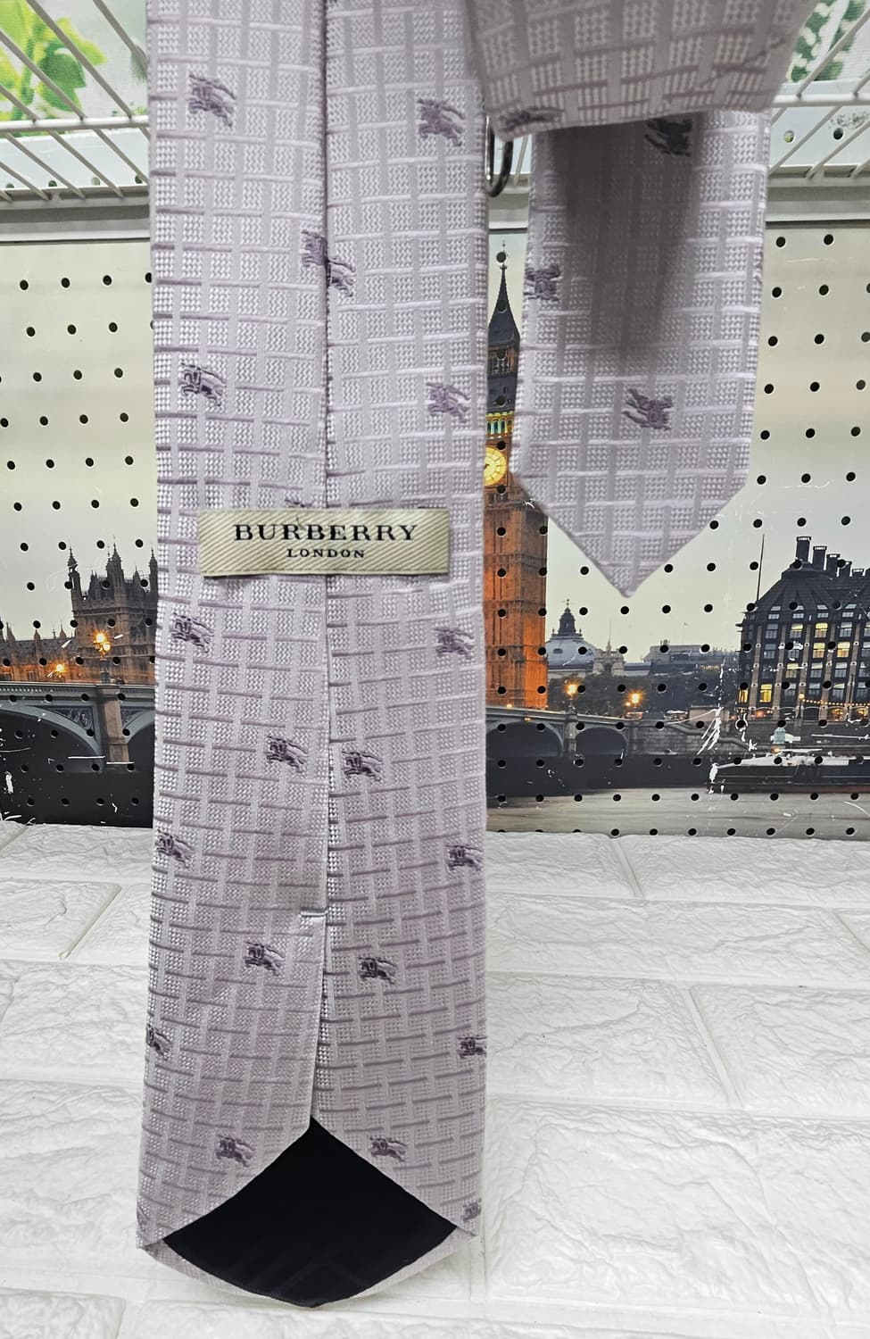 버버리 넥타이 실크 퍼플 YB28 상품이미지2