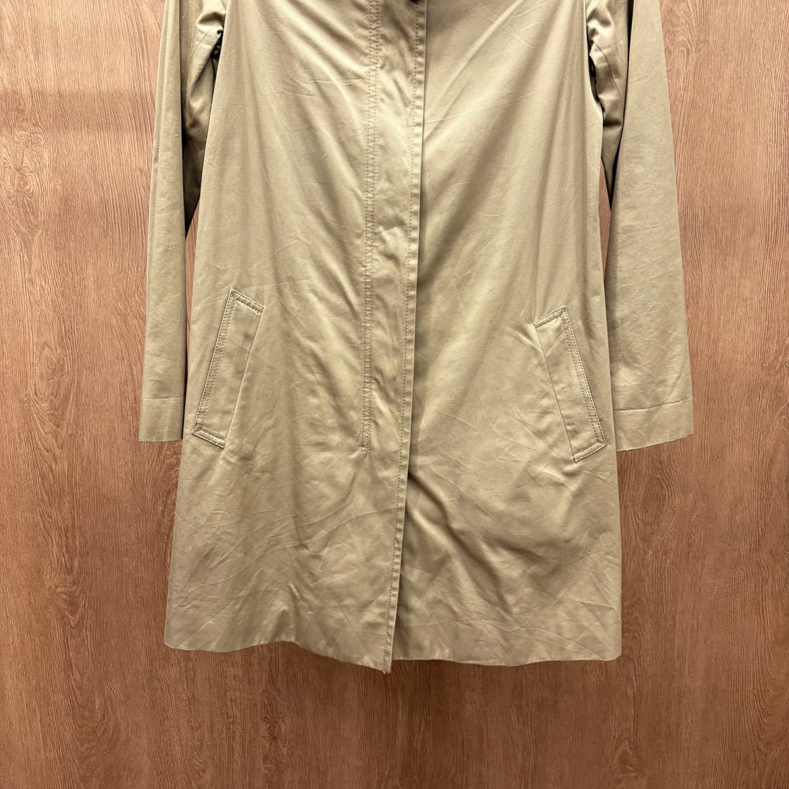 쟈딕 앤 볼테르 싱글 코트 히든 버튼 플래킷 스탠드 칼라 디테일 베이지 상품이미지5