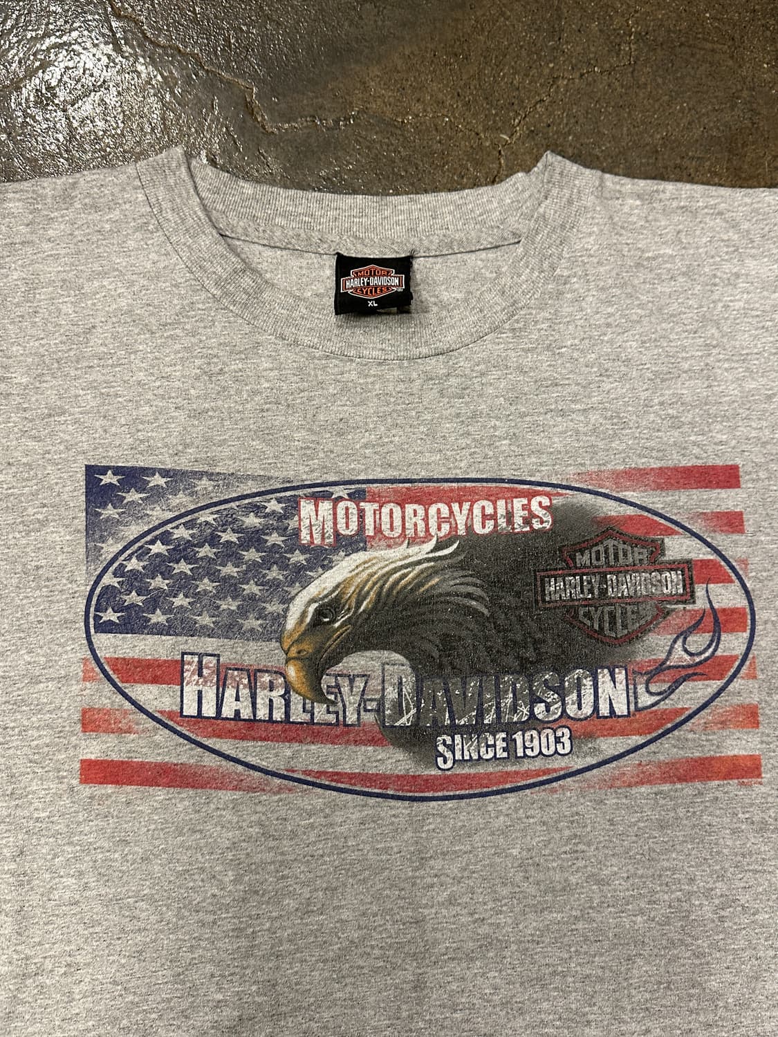 90s USA 할리데이비슨 프린팅 반팔티셔츠 XL 상품이미지3
