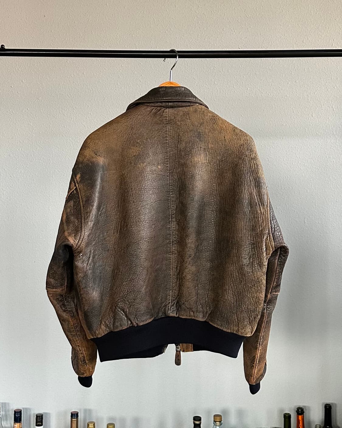 [M-L]아비렉스 Avirex A-2 플라이트 레더 자켓 상품이미지6