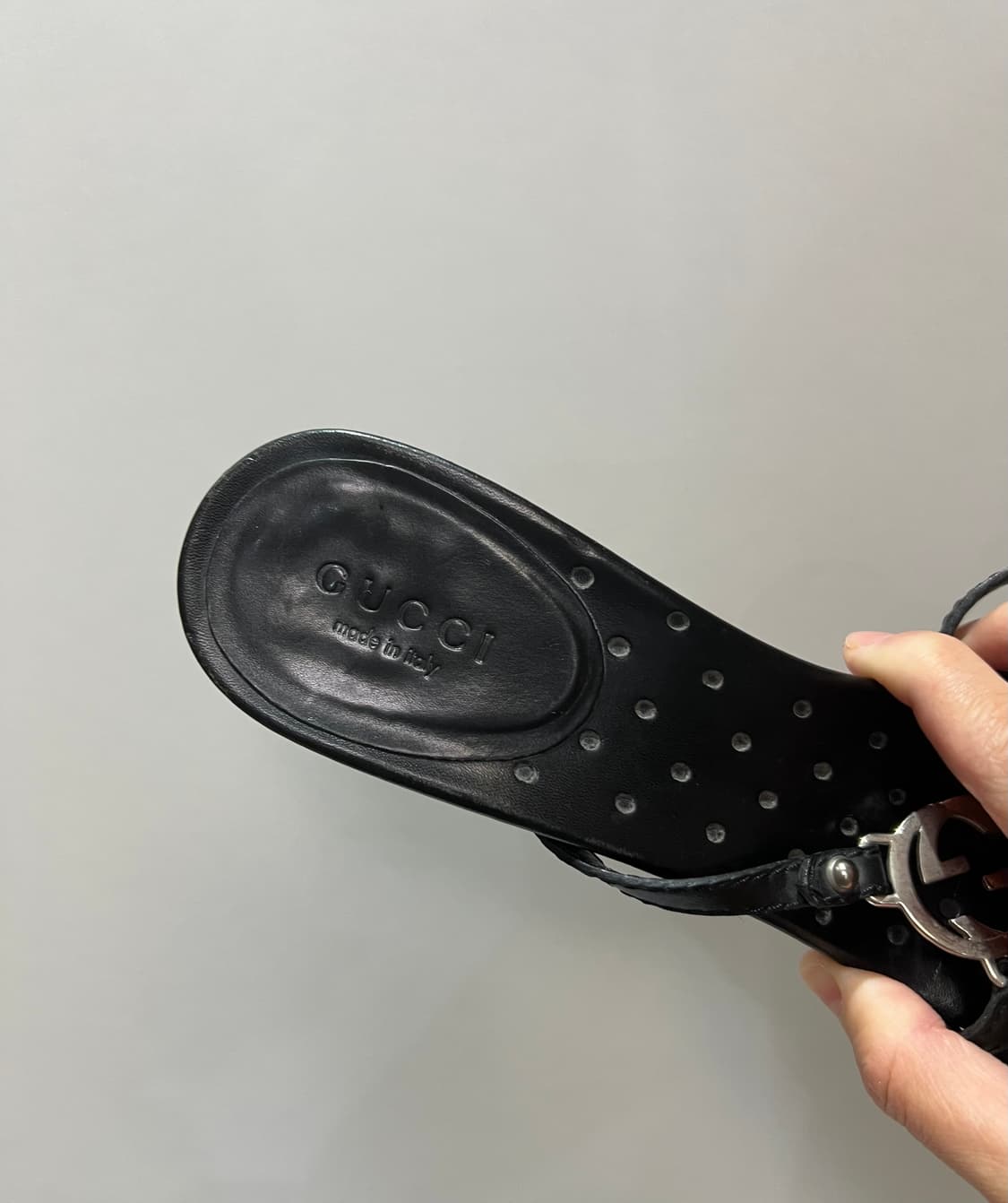 [정품] 구찌 빈티지 톰포드 아카이브 GG 로고 스트랩 샌들 상품이미지3