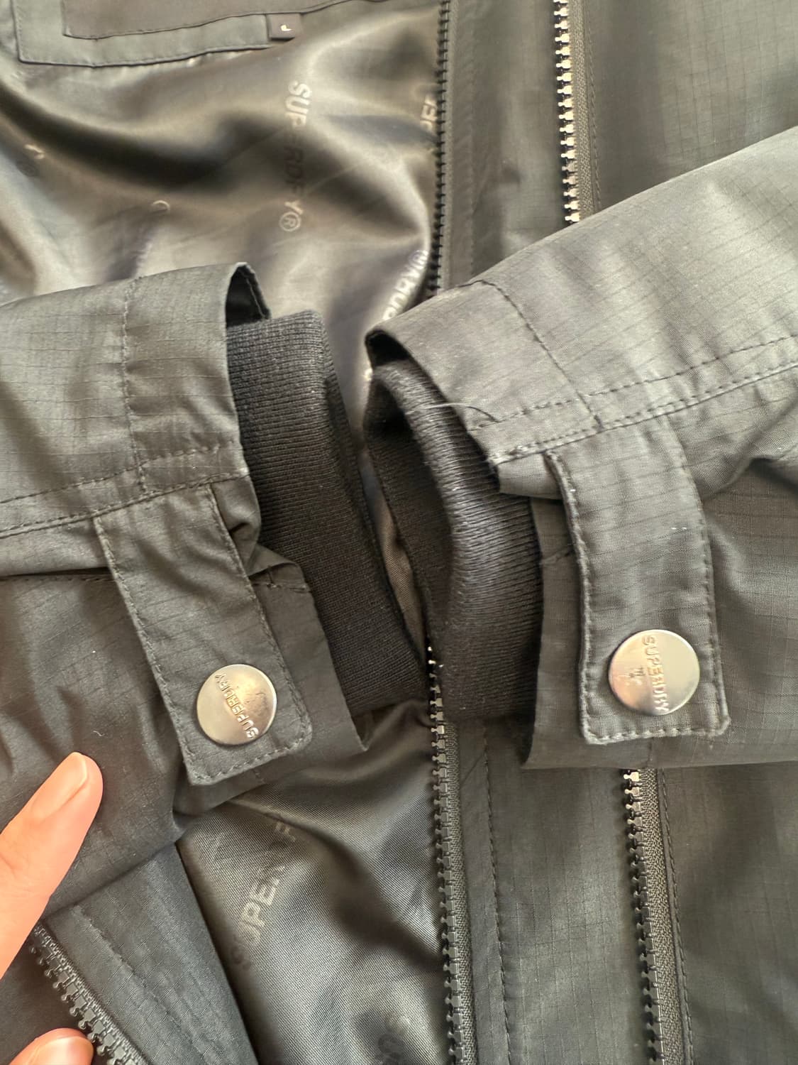 슈퍼드라이 바람막이 블랙  상품이미지5