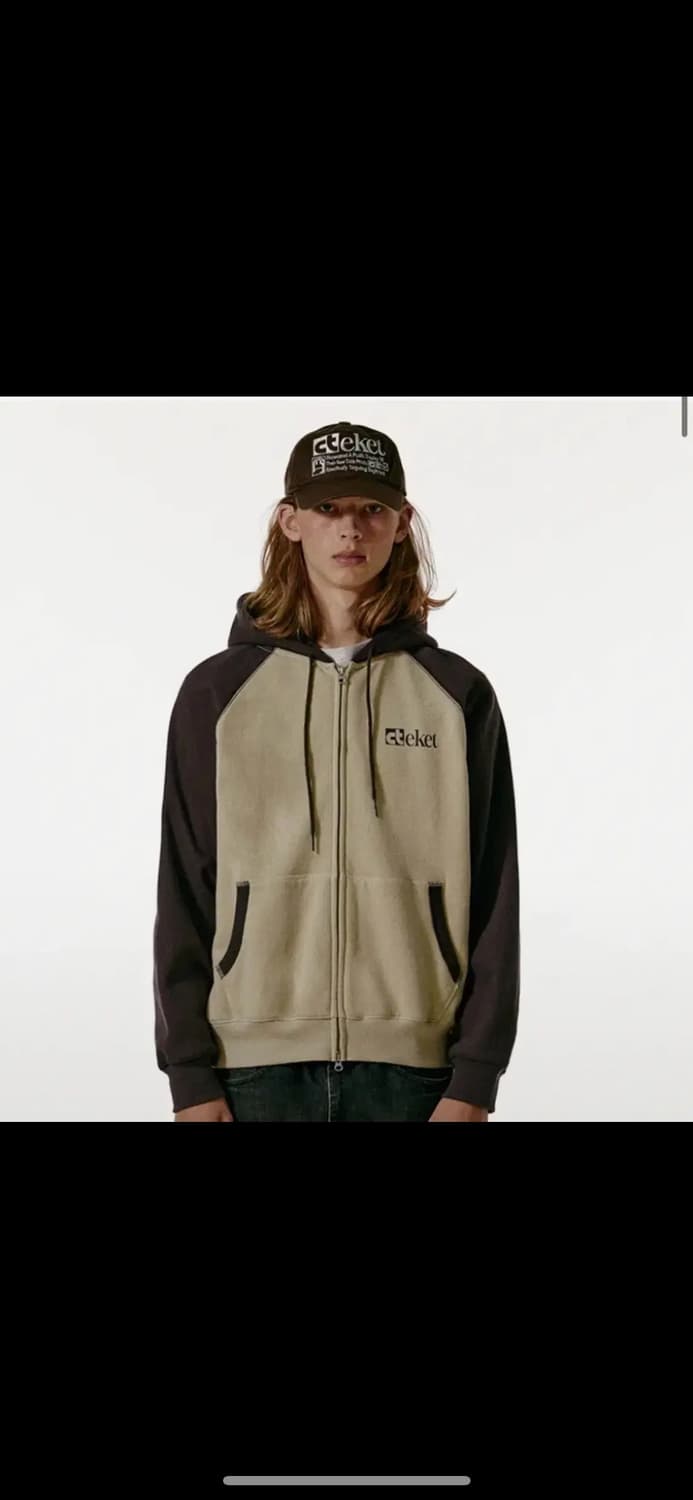 [L]테켓 플랜 후드집업 브라운 상품이미지1