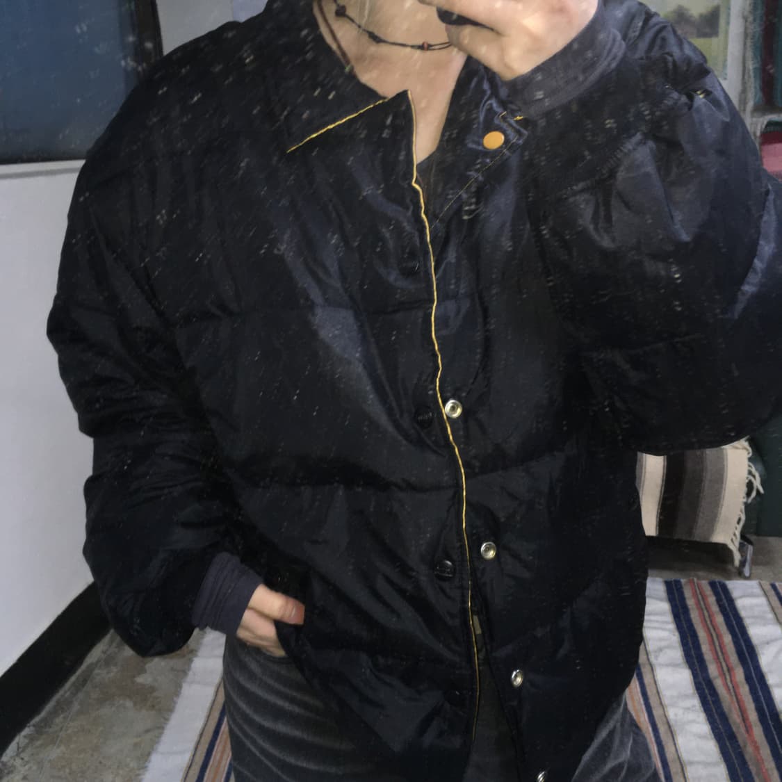 투티/0253 산토리몰츠 MALTS 리버시블 구스다운패딩 일본빈티지 XL 상품이미지3