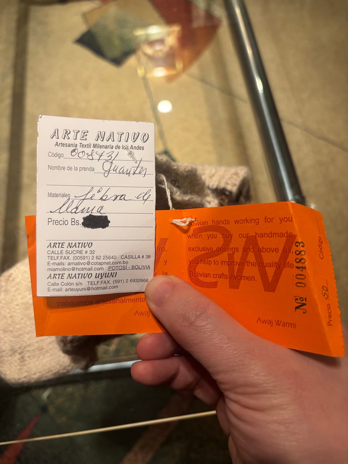 AwajWarni 볼리비아 알파카 장갑 상품이미지8