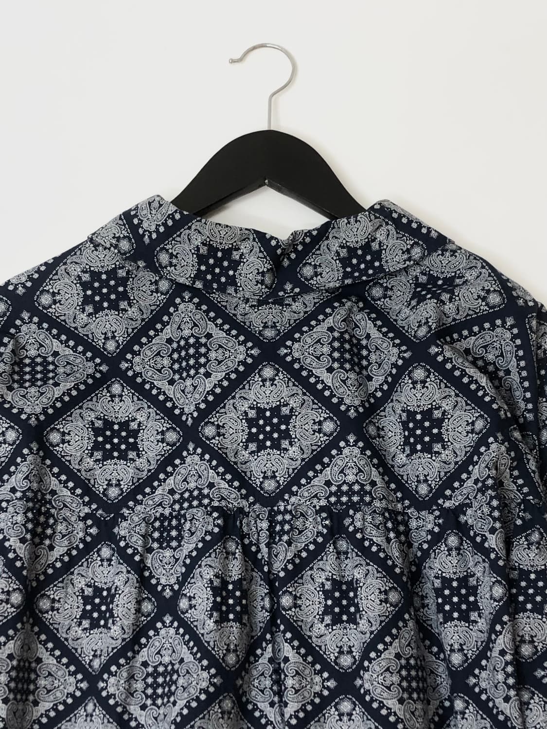 Aie 에이아이 네이비 페이즐리 스트링 셔츠 상품이미지7