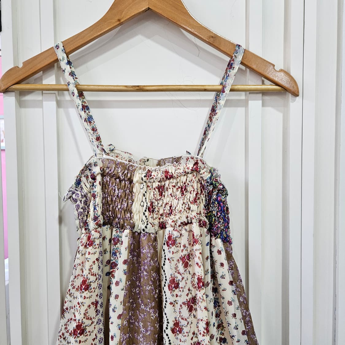 플라워 패치워크 레이스원피스 상품이미지2