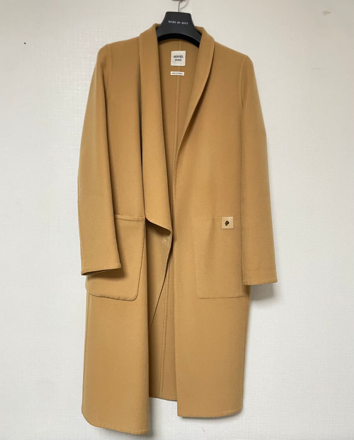 에르메스 캐시미어 코트 카멜 38 정품 상품이미지3