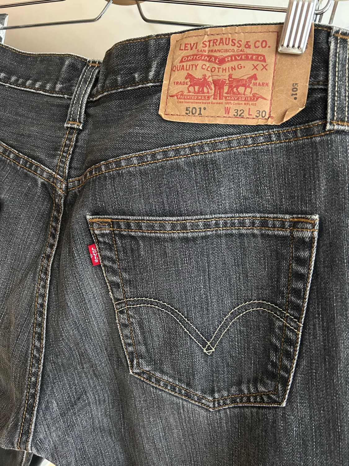 00‘s 리바이스 501 블랙진 32in 상품이미지4