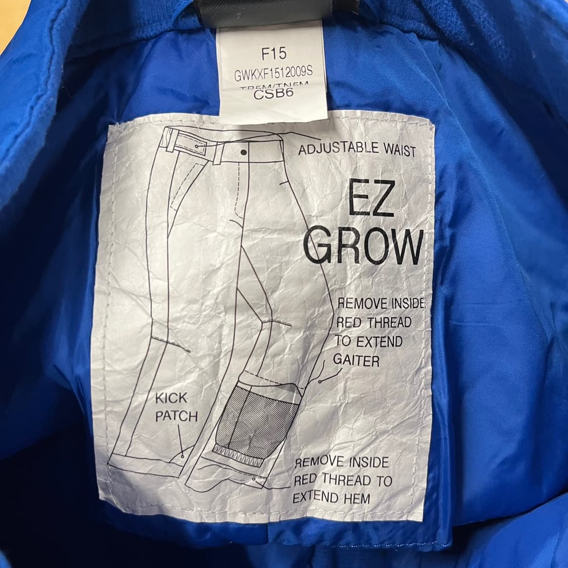 [정품/140,m] 노스페이스 HYVENT 블루 스키 보드 바지 b17 상품이미지7