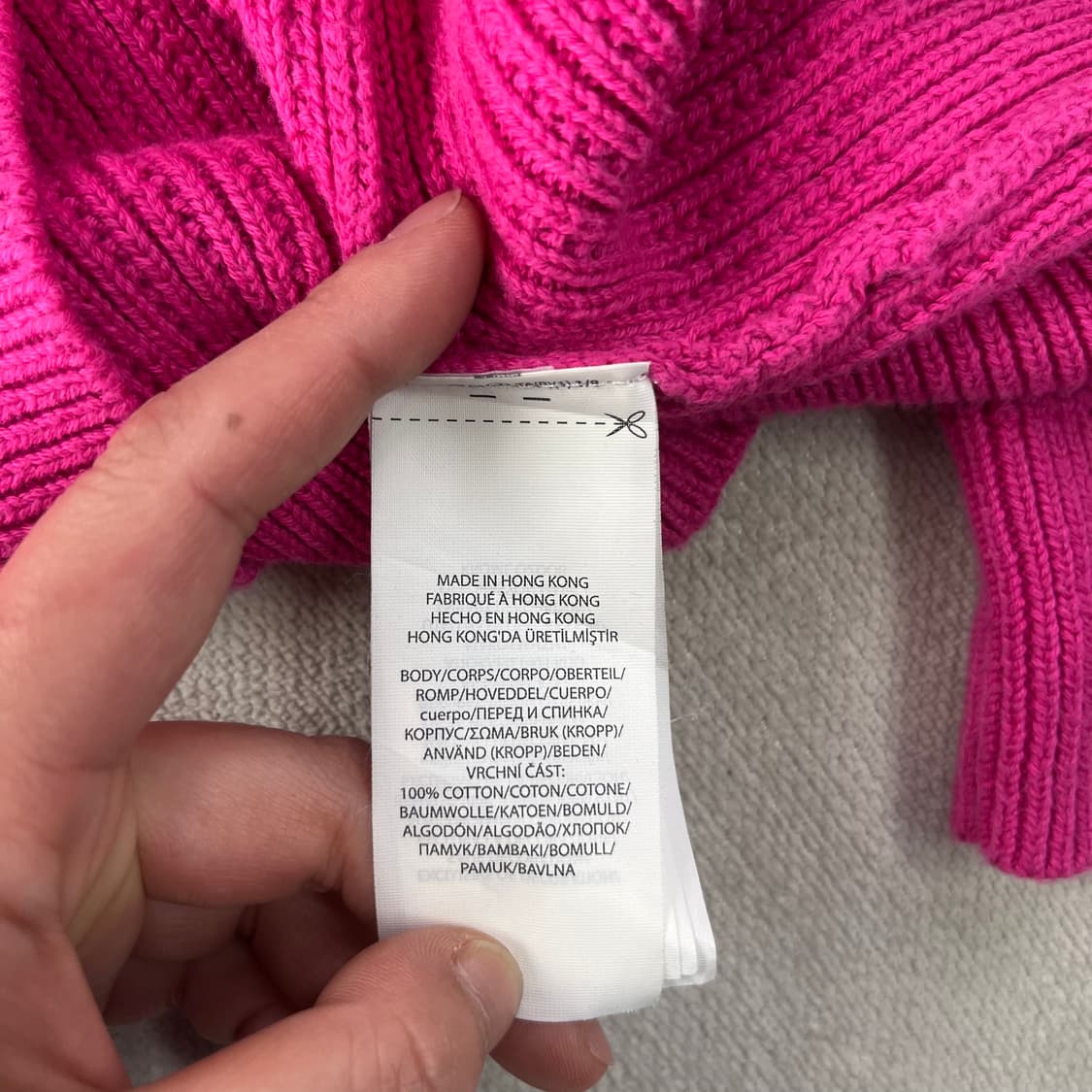 W 95 폴로랄프로렌 코튼 핑크 가디건 상품이미지5