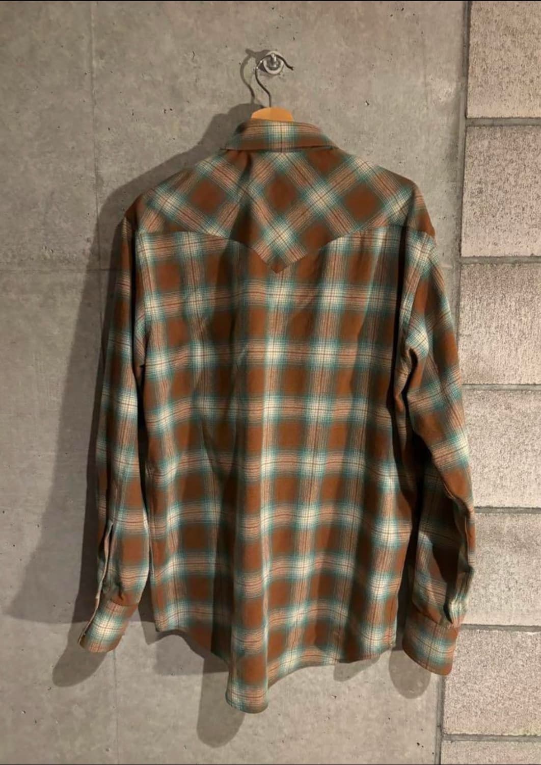 언유즈드 옴브레 체크 웨스턴 플란넬 셔츠 상품이미지2