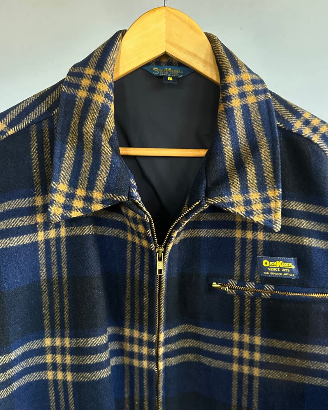 [M-L]오시코시 OSHKOSH 플레이드 울 모직 워크 자켓 상품이미지6