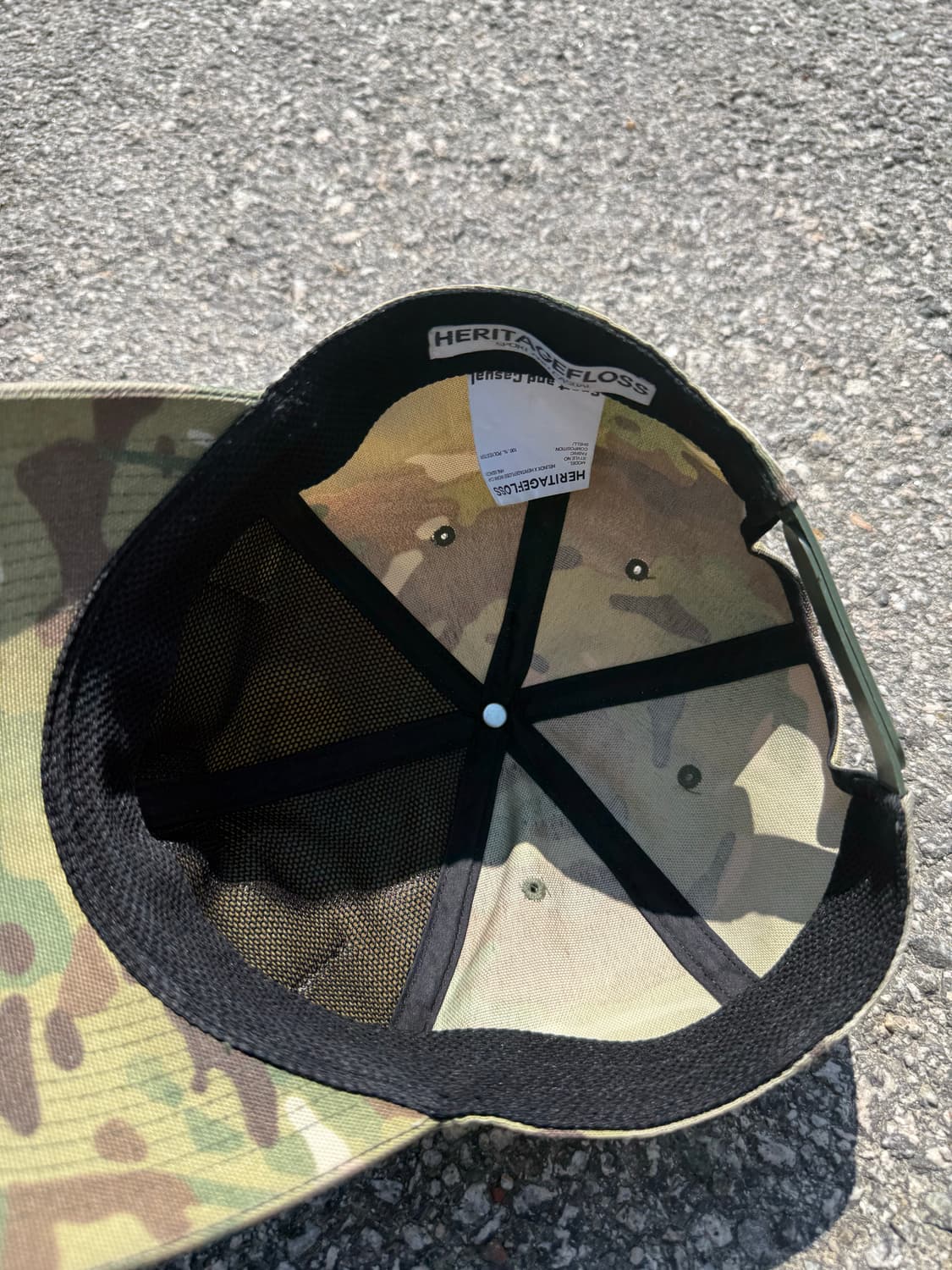 18SS 헤리티지플로스 X 헬리녹스 밀리터리 카모플라쥬 워크캡 패치 상품이미지4