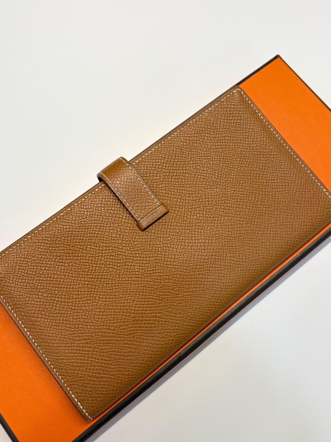 에르메스 베안 장지갑 골드 은장 상품이미지6