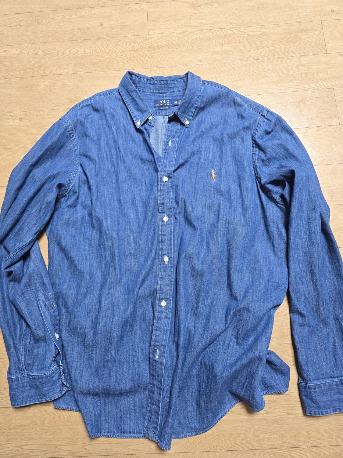 폴로 데님셔츠 XXL  상품이미지1
