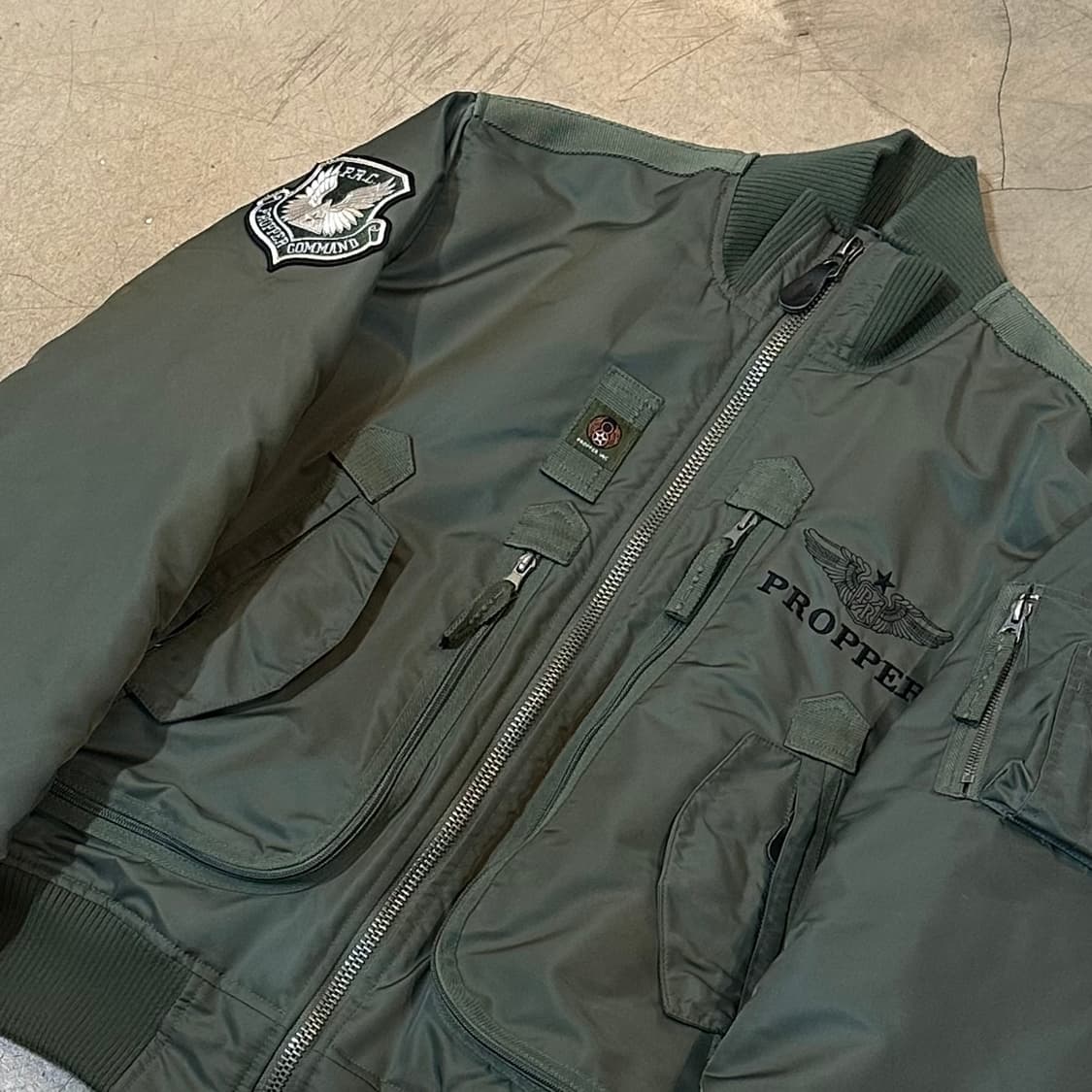 L 프로퍼 INC 항공 MA-1 봄버 자켓  상품이미지1