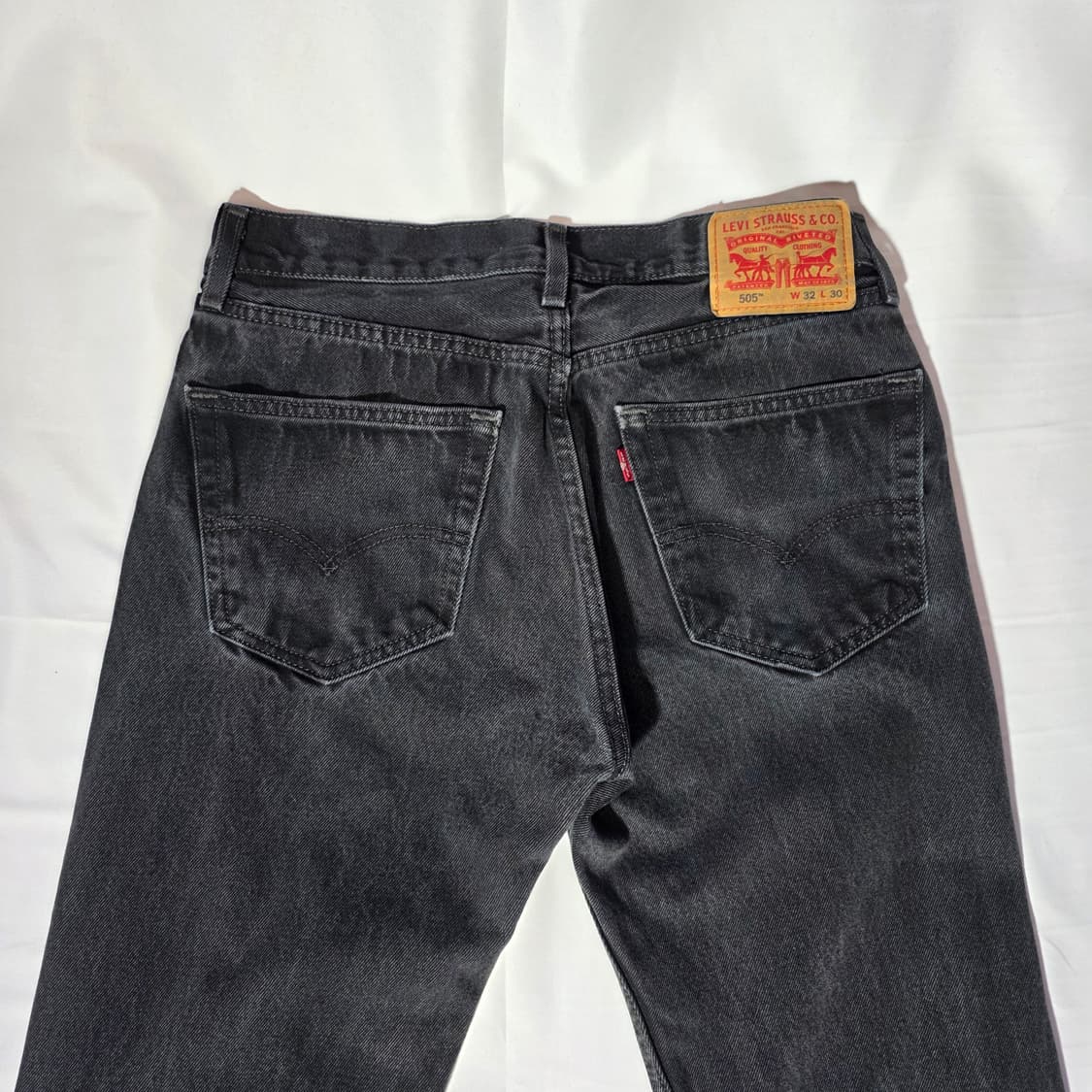 [W32L30]리바이스 505 블랙 데님 팬츠 상품이미지7