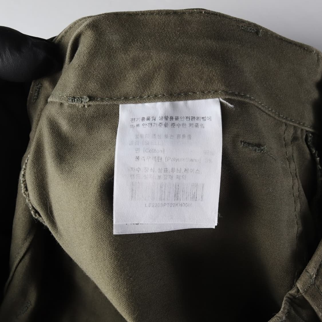 Lee 백 사틴 퍼티그 팬츠 올리브 M 상품이미지7