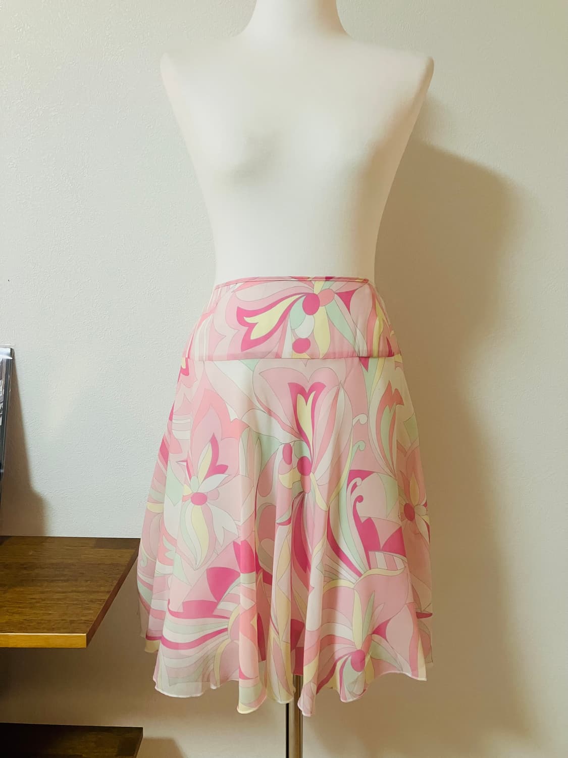 Rue de b 플라워 패턴 핑크 스커트 상품이미지3