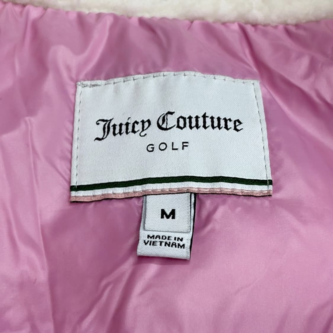 JUICY COUTURE 골프 퀼팅 덕다운 패딩 자켓 M 상품이미지5
