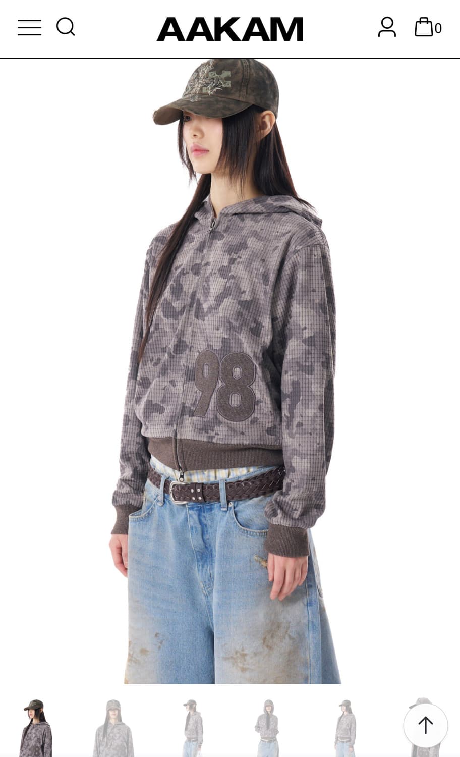 98 카모플라쥬 후드집업 2사이즈 상품이미지1