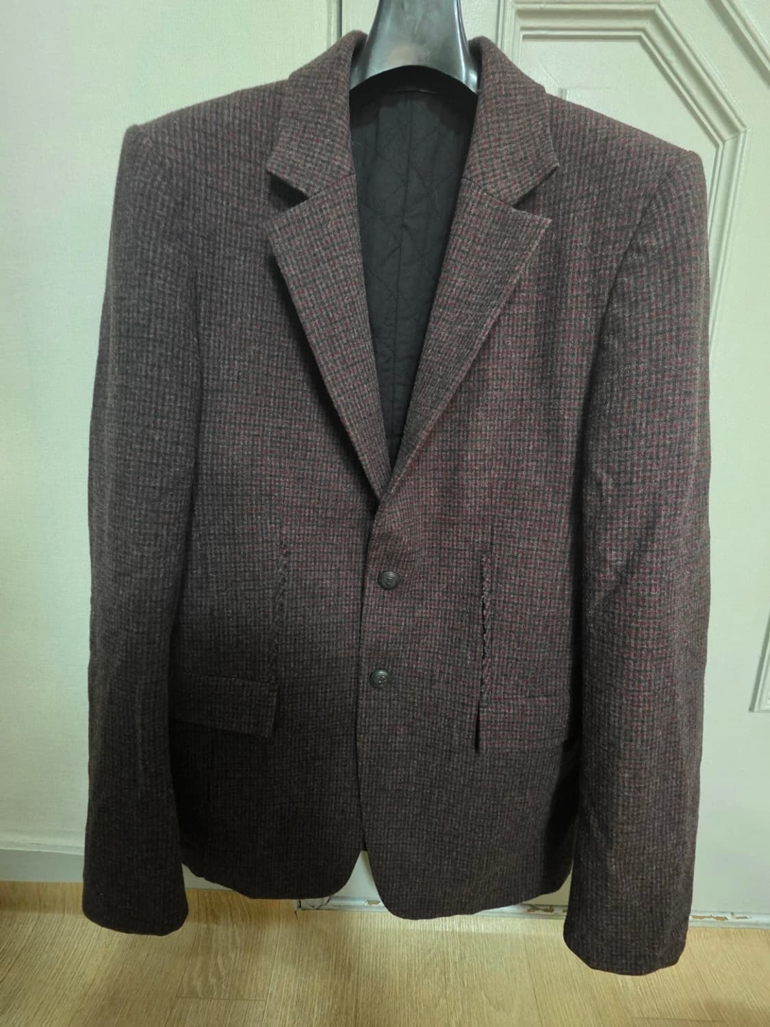 타임옴므 체크 블레이저 자켓 상품이미지1