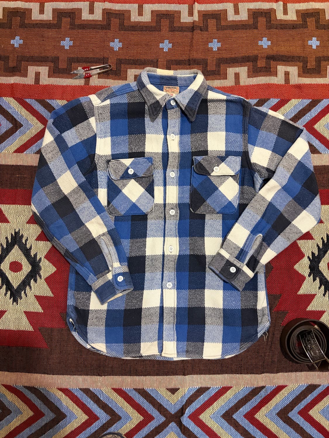 S) 웨어하우스 더블웍스 워크셔츠 상품이미지1