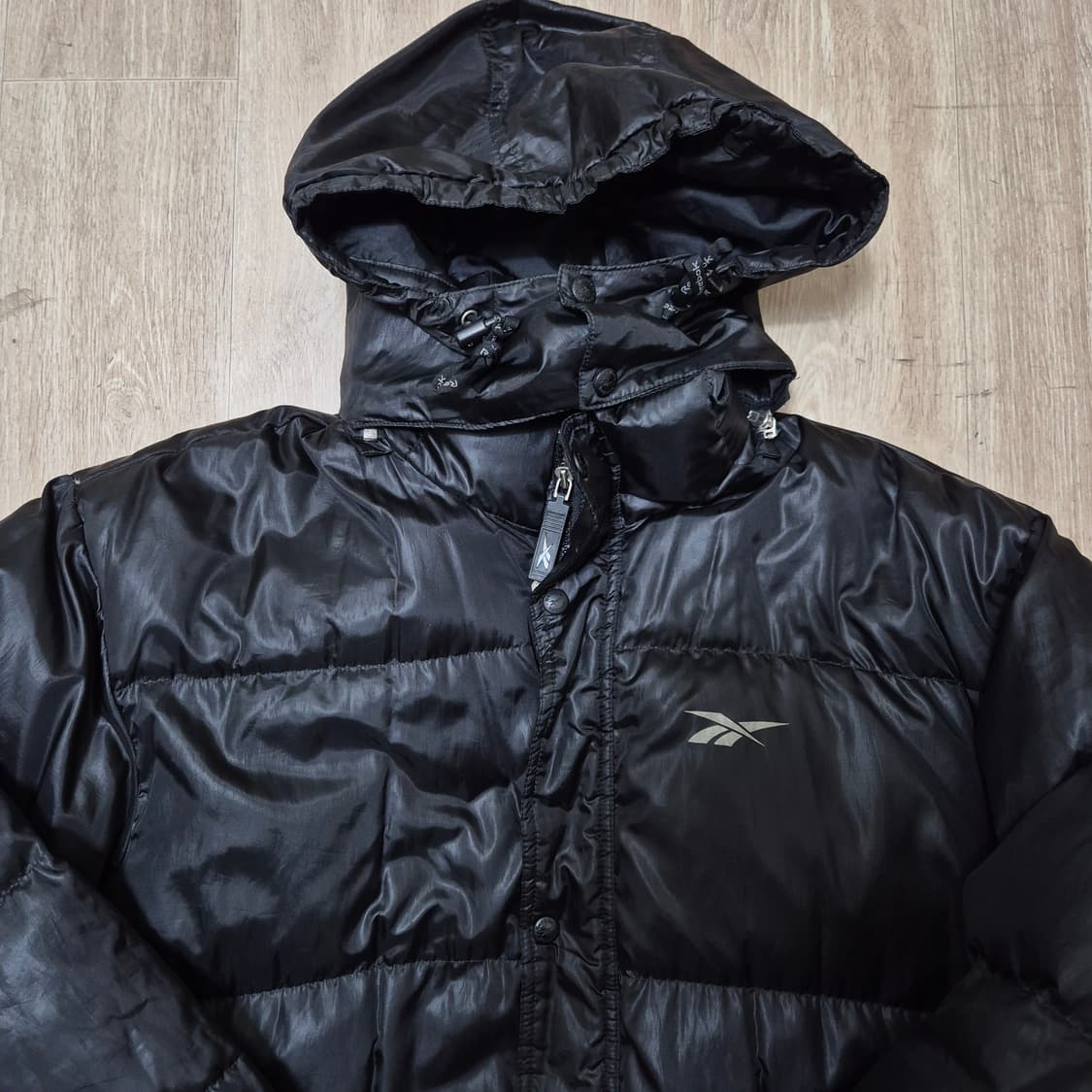 리복 로고 덕다운 올드스쿨 롱패딩 상품이미지2