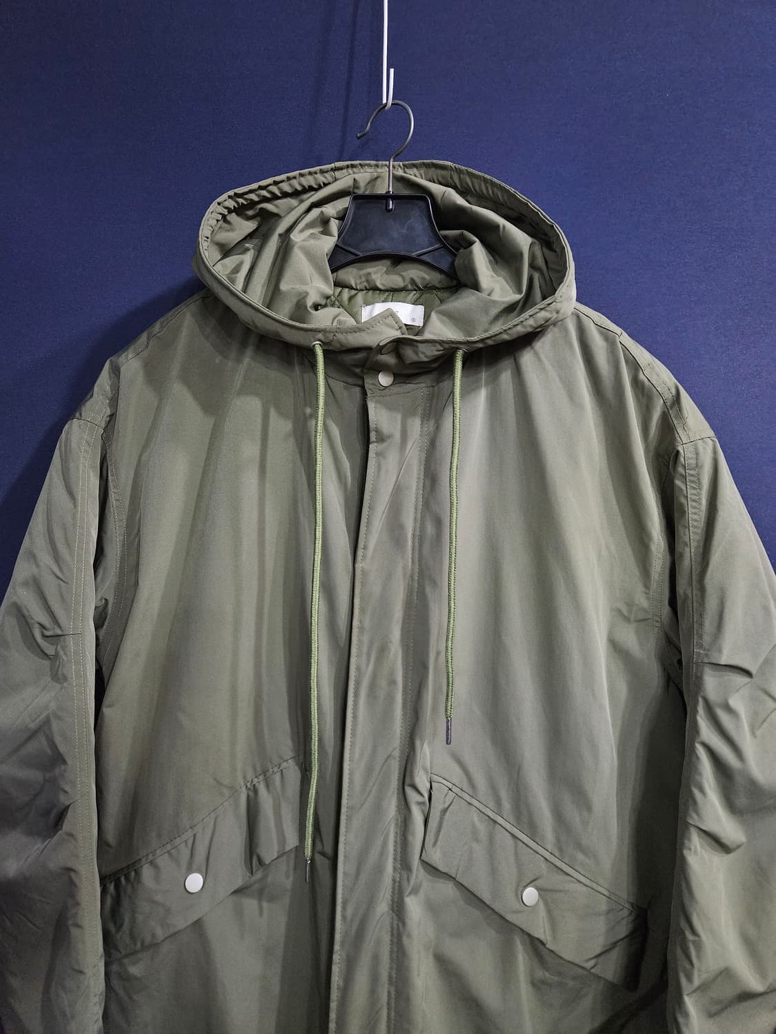 SCENT 카키컬러 남성 오버핏 100~105 롱 야상점퍼  상품이미지7