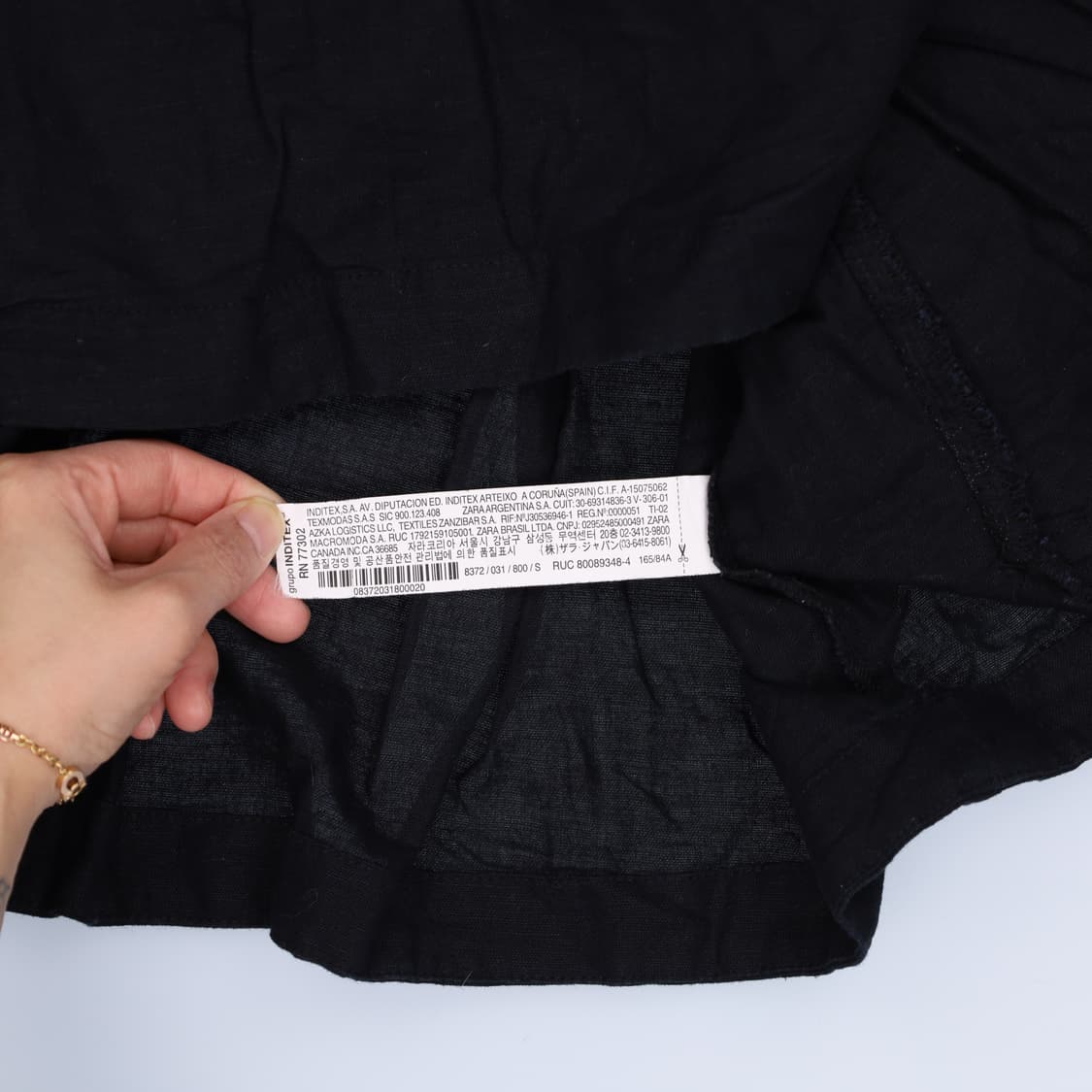 S 자라 여성 브이넥 블라우스 셔츠 0306H1 상품이미지4