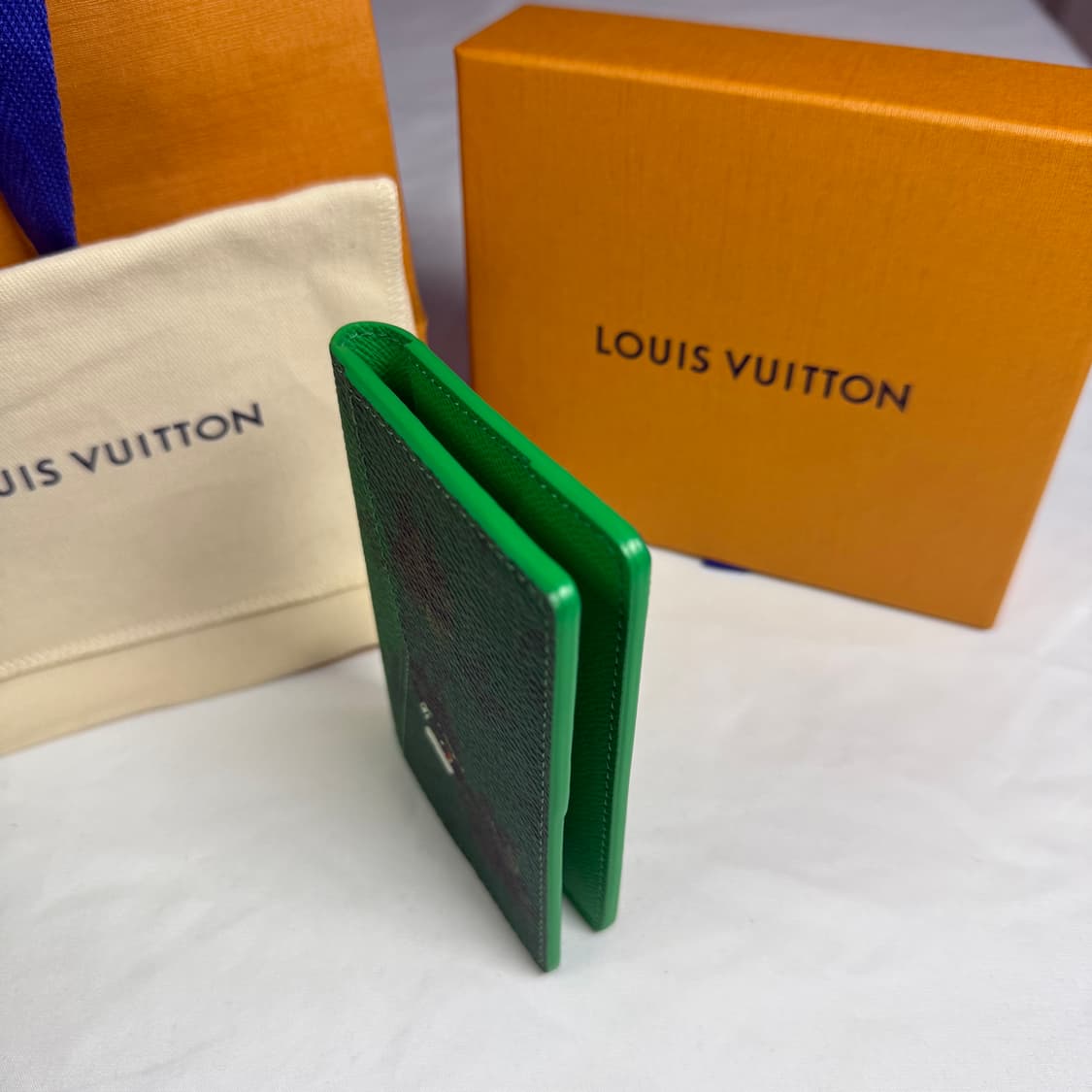 [신형각인] 루이비통 모노그램 스포츠 포켓 오거나이저 카드지갑 골프 그린 상품이미지5