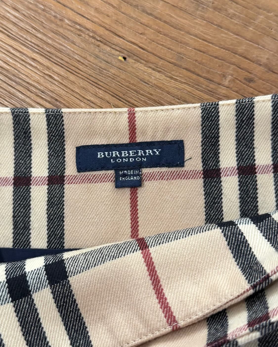 버버리 베이지 노바체크 울 미니스커트 상품이미지7