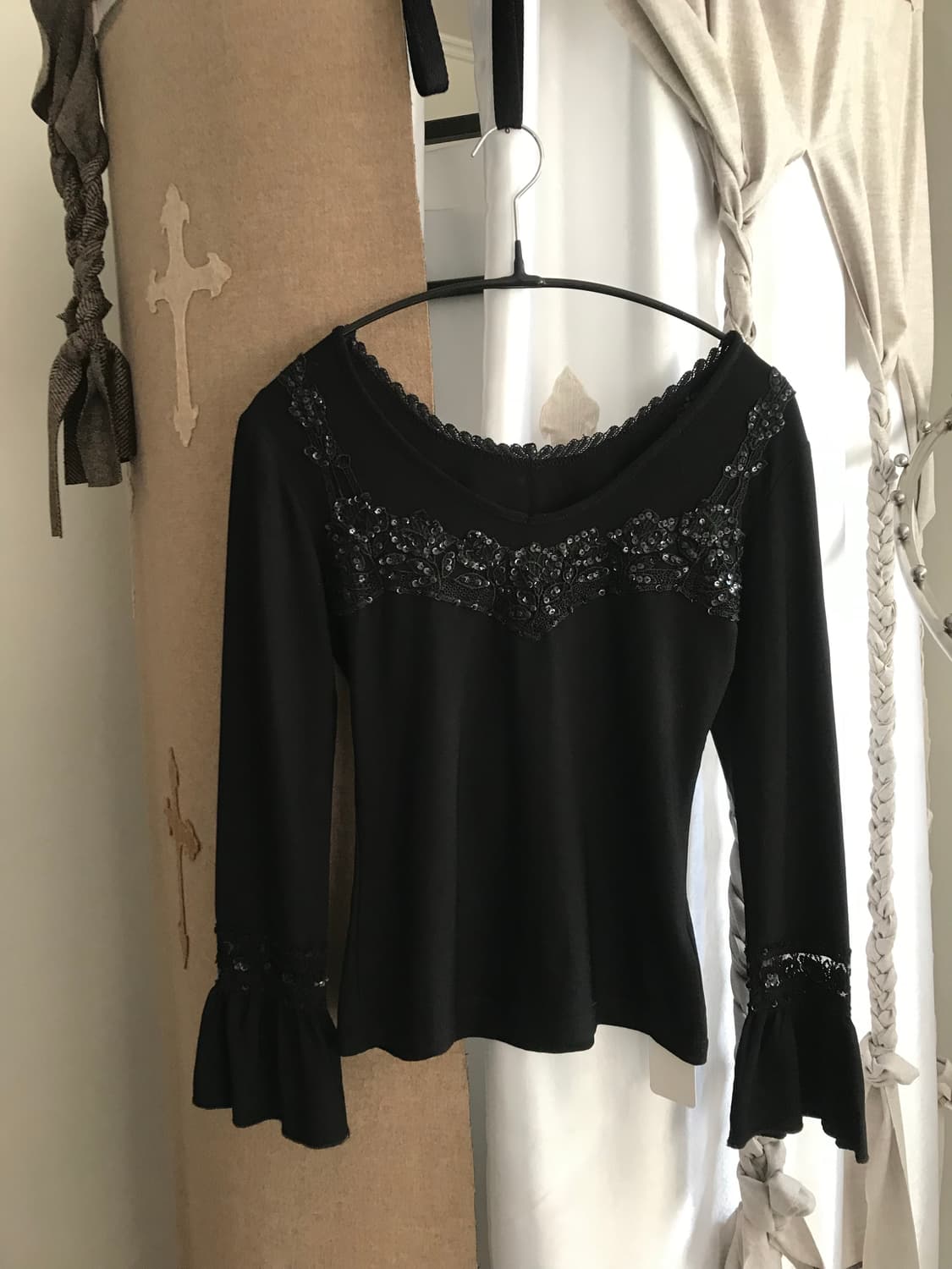 vintage lace frill top 상품이미지7