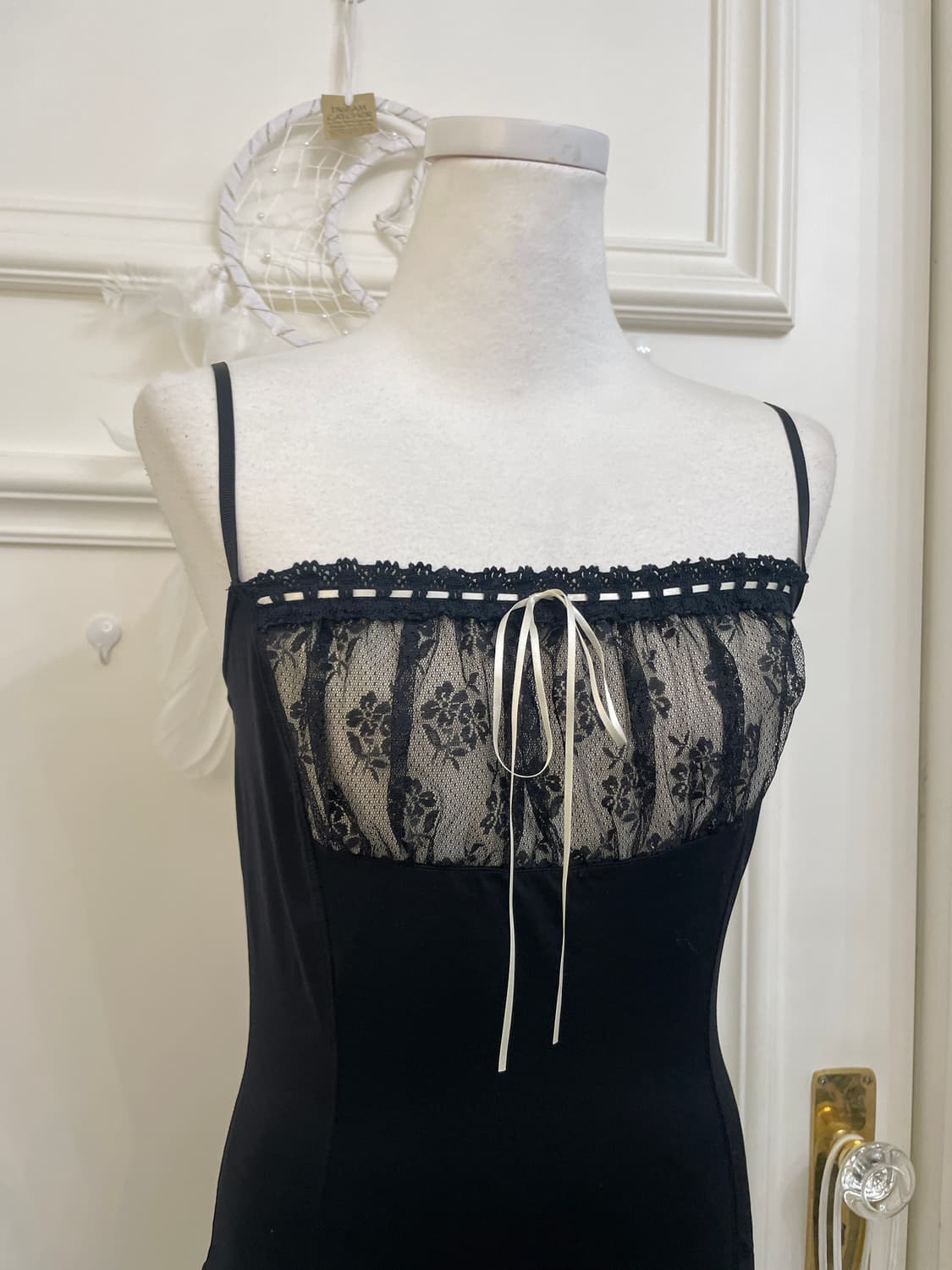 black basic soft cardigan&lace bow fairy 상품이미지10