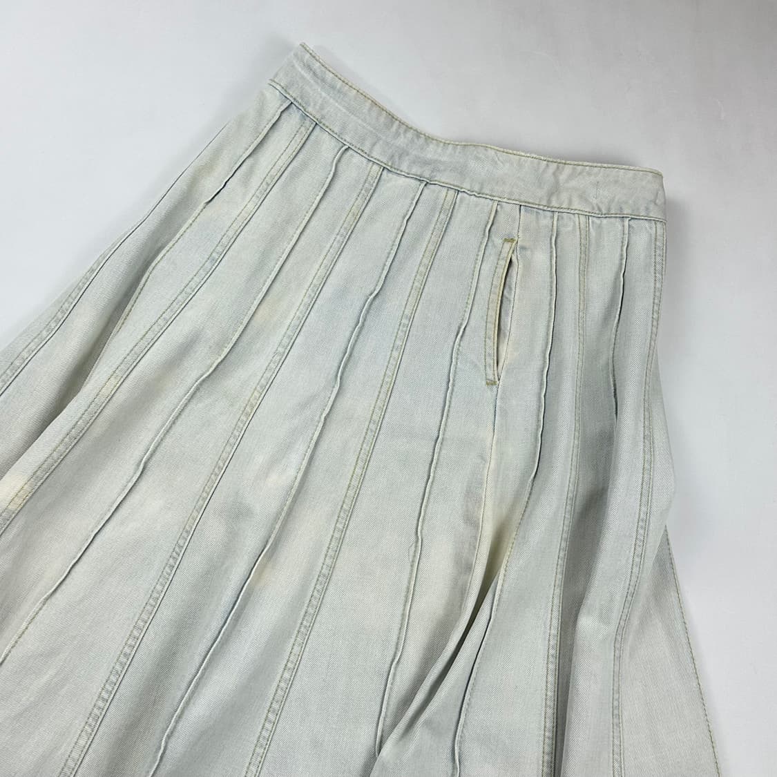 Sandro 산드로 데님 플레어 롱 스커트 상품이미지7