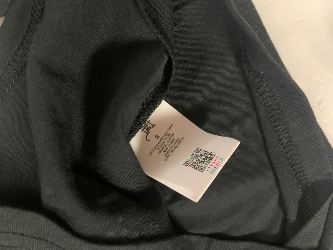 [새제품] 에드하디 블랙 롱슬리브 크롭탑 상품이미지5