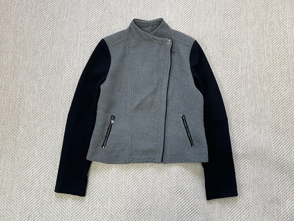 바나나리퍼블릭 비대칭 하이넥 집업  블루종 J03998 상품이미지3