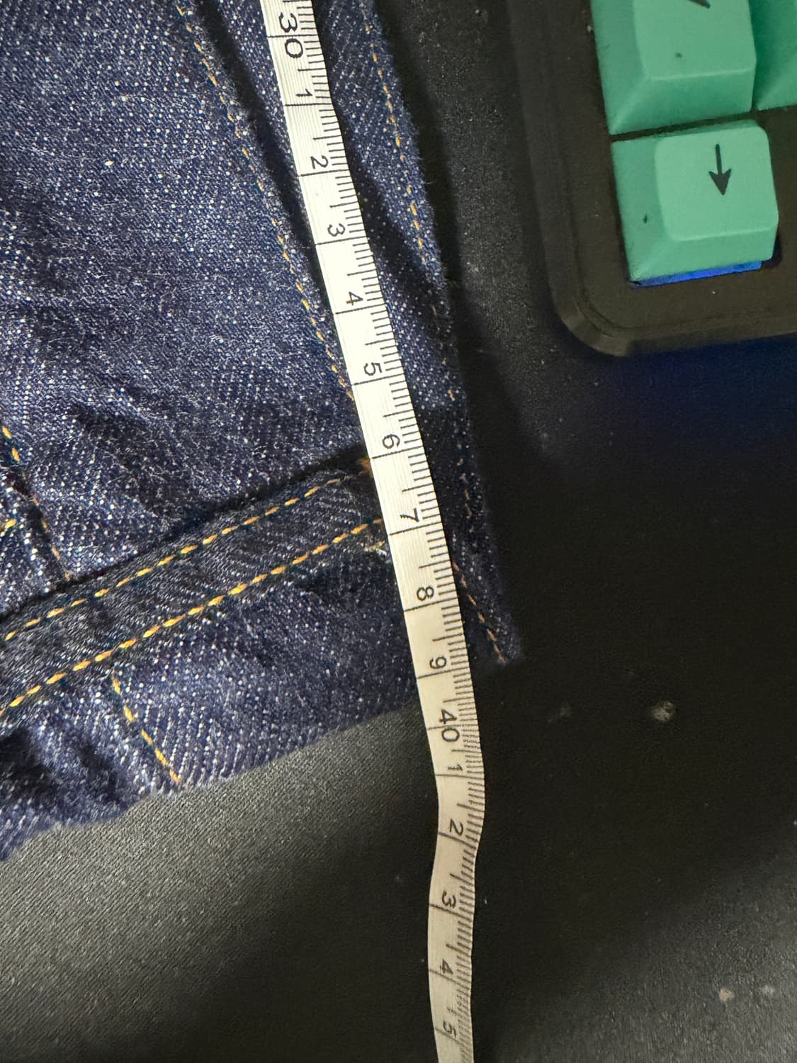 아나크로놈 context DRAPING STARIGHT DENIM 32 상품이미지4