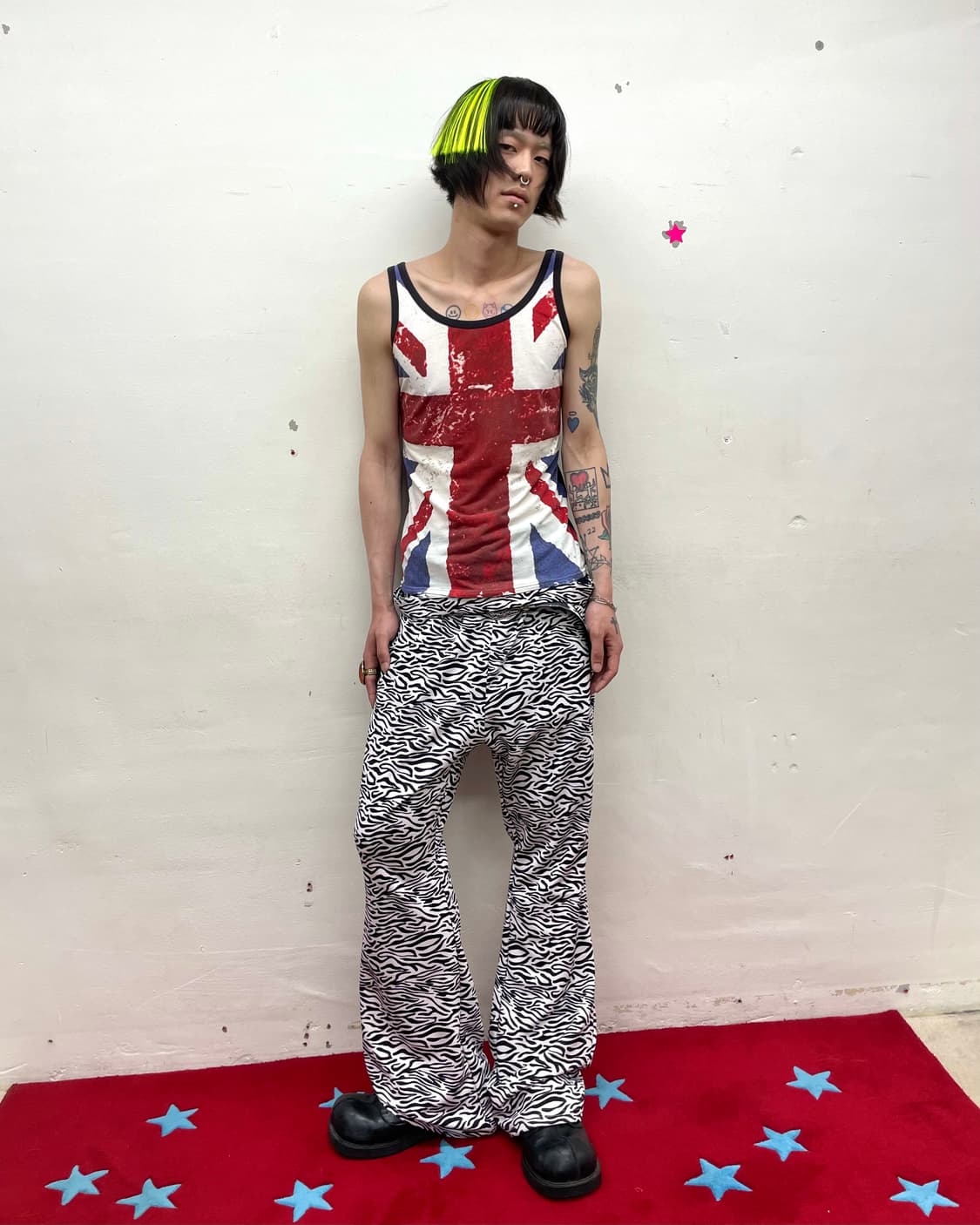 Big American Flag Rough Sleeveless  상품이미지4