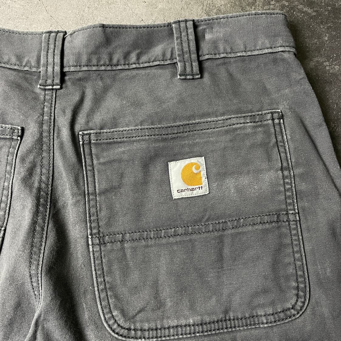 CARHARTT 칼하트 빈티지 그레이 더블니 워크 팬츠 A00820 상품이미지8