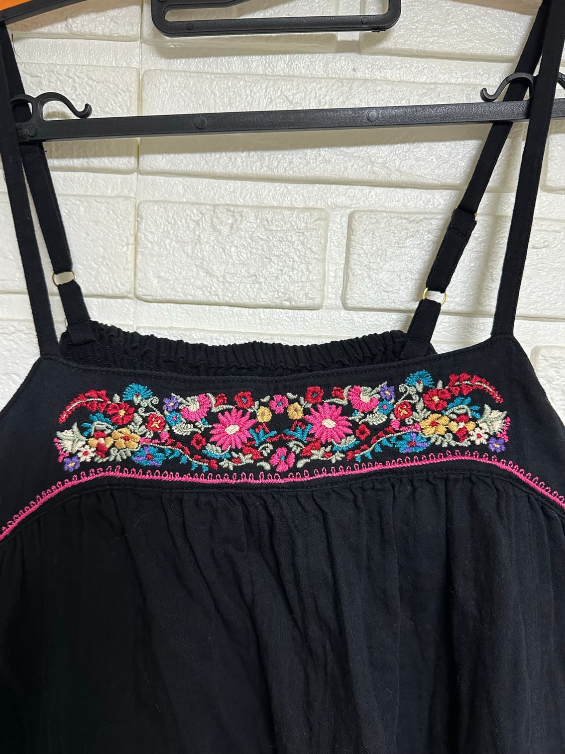 히피 무드 나시 자수 원피스 상품이미지3