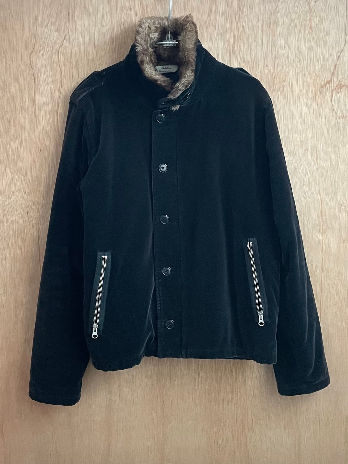 에디피스 퍼 칼라 벨루어 자켓 상품이미지5