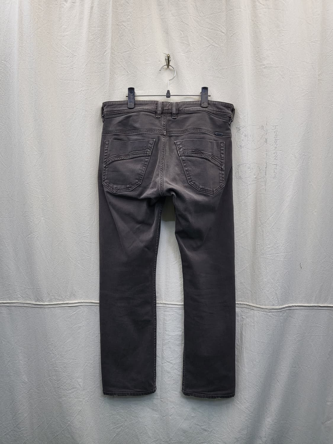 디젤 블랙 데님 팬츠 상품이미지2